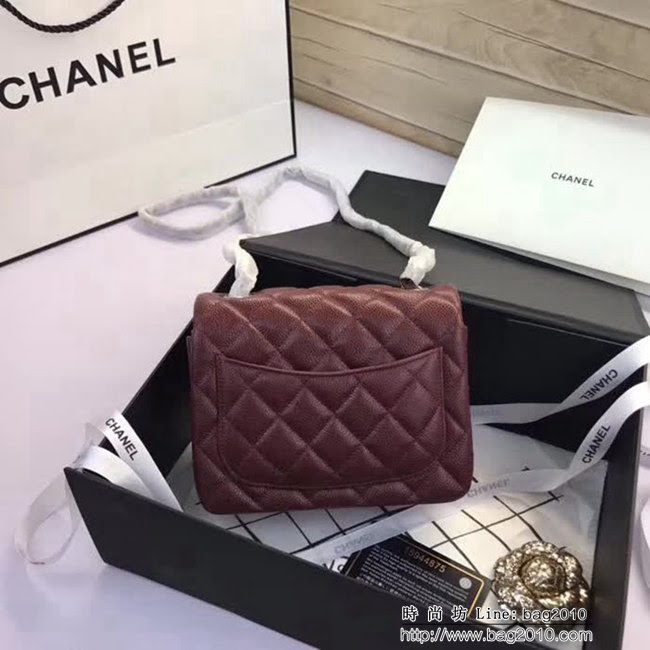 香奈兒CHANEL 升級版A1115全新經典小羊皮金銀鏈條單肩斜挎包 DSC1800